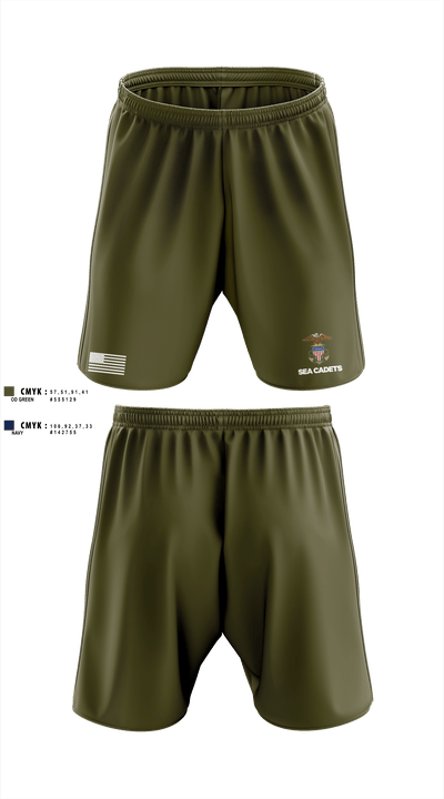 US Naval Sea Cadets Shark Division 57906218 Athletic Shorts With Pockets - 3