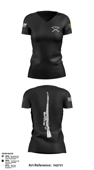 Womens Short Sleeve Vneck Shirt, Iron Rangers, Army, Teamtime, Team time, sublimation, custom sports apparel, team uniforms, spirit wear, spiritwear, sports uniforms, custom shirts, team store, custom team store, fundraiser sports, apparel fundraiser