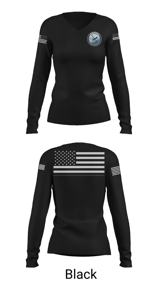 Womens Long Sleeve Vneck Shirt, SPIKE NLOS, , Teamtime, Team time, sublimation, custom sports apparel, team uniforms, spirit wear, spiritwear, sports uniforms, custom shirts, team store, custom team store, fundraiser sports, apparel fundraiser