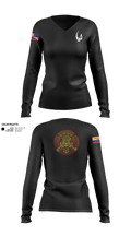 837 TRS Rhinos 90584880 Women's Long Sleeve V-neck Shirt - 4