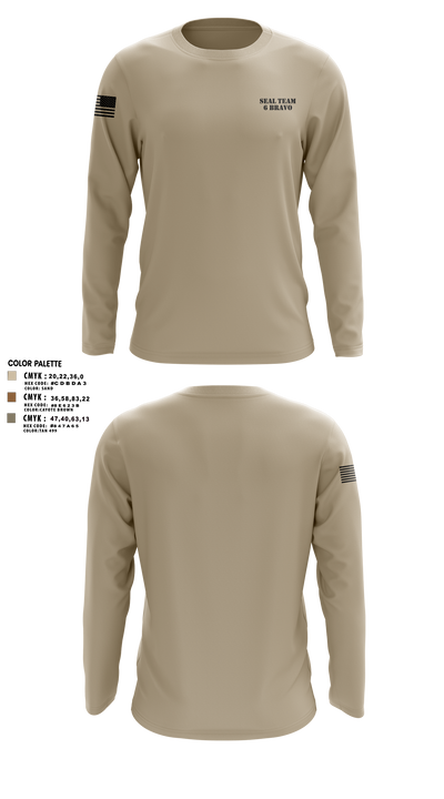 seal team 6 bravo 34362498 Long Sleeve Performance Shirt 1