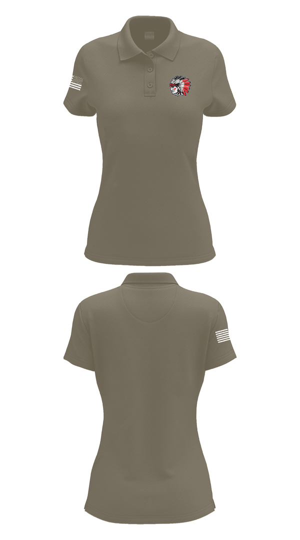 Womens Short Sleeve Performance Polo, Howar Middle School Track & Field, Track & Field, Teamtime, Team time, sublimation, custom sports apparel, team uniforms, spirit wear, spiritwear, sports uniforms, custom shirts, team store, custom team store, fundraiser sports, apparel fundraiser