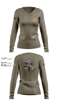 Seminole / Orange Crew 64181278 Women's Long Sleeve V-neck Shirt - 6