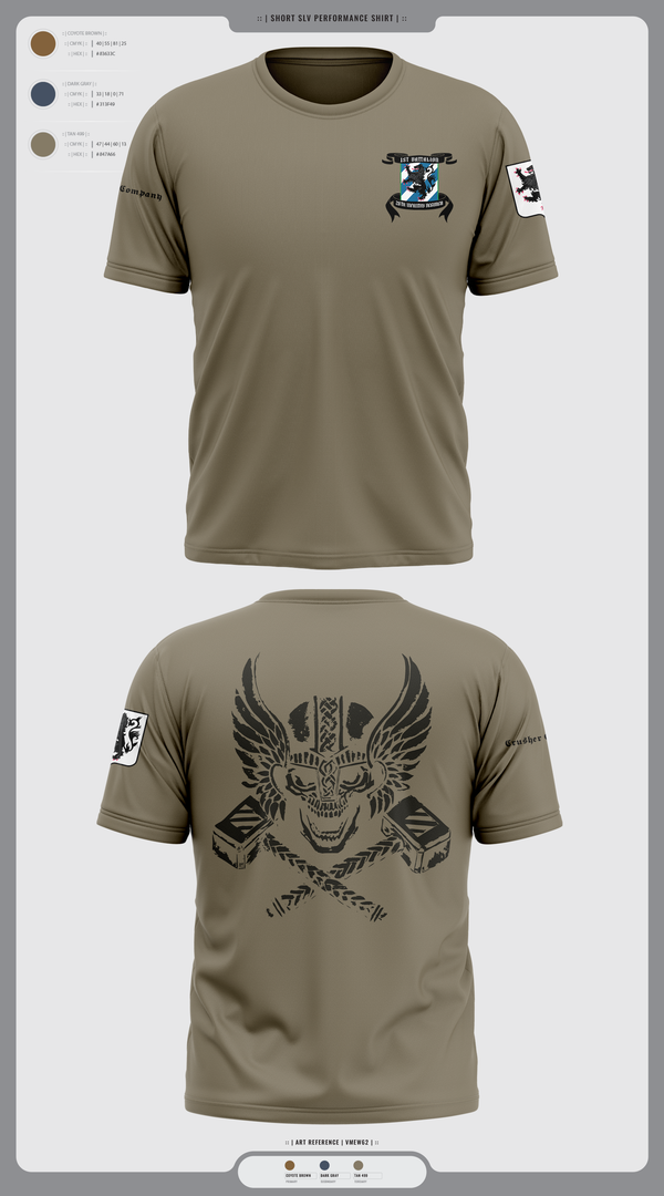 Old School Cotton Feel Shirt, 1-28 Infantry battalion, , Teamtime, Team time, sublimation, custom sports apparel, team uniforms, spirit wear, spiritwear, sports uniforms, custom shirts, team store, custom team store, fundraiser sports, apparel fundraiser