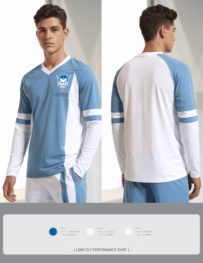 Castlewood High School Tennis 93413718 Women's Long Sleeve V-neck Shirt - 1