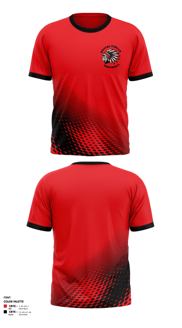 Short Sleeve Performance Shirt, Social Circle Middle School Softball, Softball, Teamtime, Team time, sublimation, custom sports apparel, team uniforms, spirit wear, spiritwear, sports uniforms, custom shirts, team store, custom team store, fundraiser sports, apparel fundraiser