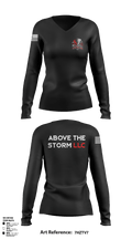 Above The Storm LLC 534139 Women's Long Sleeve V-neck Shirt - 1