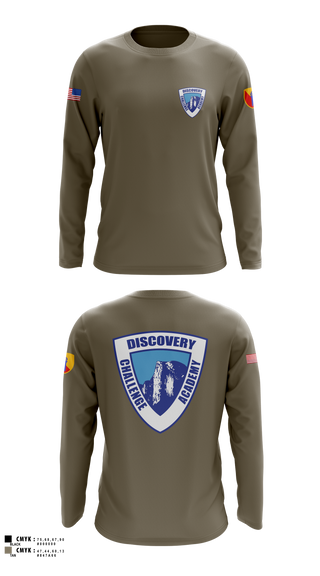 Long Sleeve Performance Shirt, Discovery ChalleNGe Academy, , Teamtime, Team time, sublimation, custom sports apparel, team uniforms, spirit wear, spiritwear, sports uniforms, custom shirts, team store, custom team store, fundraiser sports, apparel fundraiser