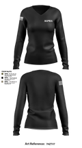 Alpha 56178056 Women's Long Sleeve V-neck Shirt - 3