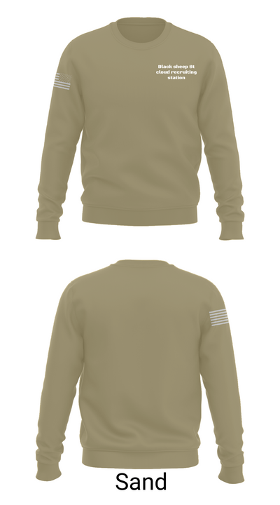 Black sheep St cloud recruiting station 39121600 Crew Neck Sweatshirt - 85