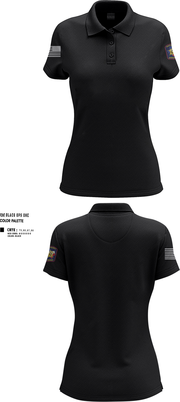 Womens Short Sleeve Performance Polo, Hays County Sheriff’s Office, , Teamtime, Team time, sublimation, custom sports apparel, team uniforms, spirit wear, spiritwear, sports uniforms, custom shirts, team store, custom team store, fundraiser sports, apparel fundraiser