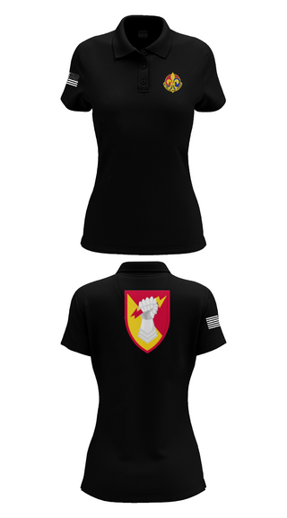 Womens Short Sleeve Performance Polo, 38th ADA BDE, Army, Teamtime, Team time, sublimation, custom sports apparel, team uniforms, spirit wear, spiritwear, sports uniforms, custom shirts, team store, custom team store, fundraiser sports, apparel fundraiser