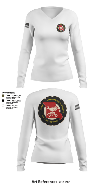 MTIC Women's Long Sleeve V-neck Shirt - 2