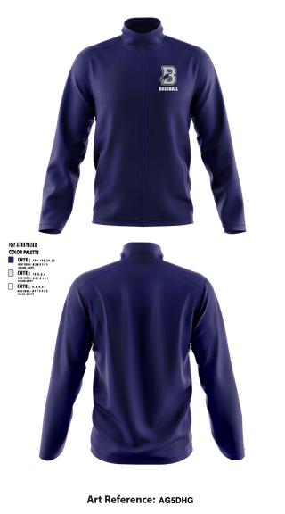 Fleece Jacket, Burrillville High School Broncos Baseball, Baseball, Teamtime, Team time, sublimation, custom sports apparel, team uniforms, spirit wear, spiritwear, sports uniforms, custom shirts, team store, custom team store, fundraiser sports, apparel fundraiser