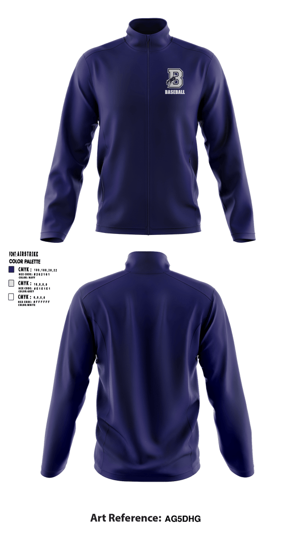 Fleece Jacket, Burrillville High School Broncos Baseball, Baseball, Teamtime, Team time, sublimation, custom sports apparel, team uniforms, spirit wear, spiritwear, sports uniforms, custom shirts, team store, custom team store, fundraiser sports, apparel fundraiser