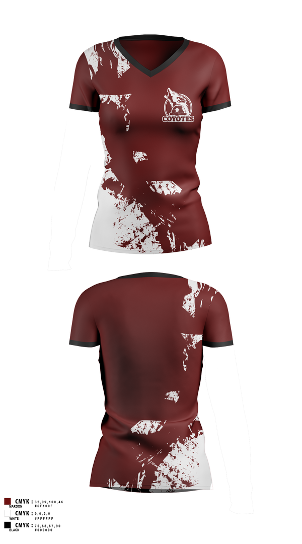 Womens Short Sleeve Vneck Shirt, AYSO 665, Spirit Store, Teamtime, Team time, sublimation, custom sports apparel, team uniforms, spirit wear, spiritwear, sports uniforms, custom shirts, team store, custom team store, fundraiser sports, apparel fundraiser