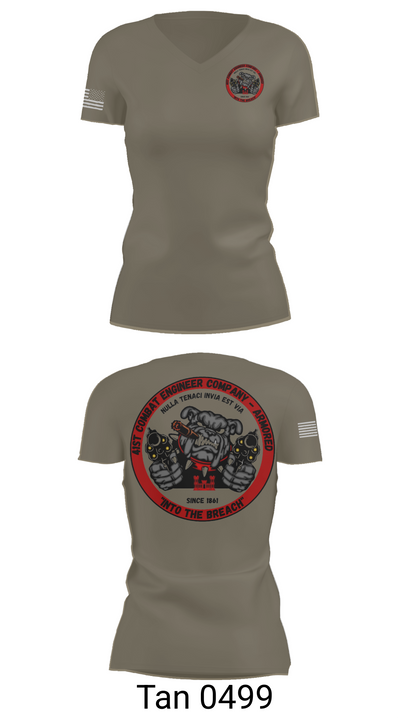 41st CEC-A 2239571 Women's Short Sleeve V-neck Shirt - 68