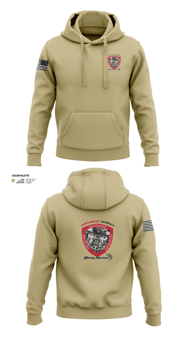 Hoodie, Northwest Georgia Young Marines, , Teamtime, Team time, sublimation, custom sports apparel, team uniforms, spirit wear, spiritwear, sports uniforms, custom shirts, team store, custom team store, fundraiser sports, apparel fundraiser