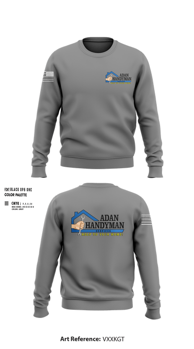 Adan Handyman Services 13661285 Crew Neck Sweatshirt - 27