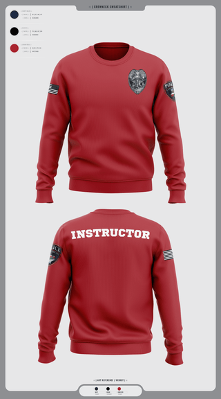 Crew Neck Sweatshirt, San marcos police - field force, Police, Teamtime, Team time, sublimation, custom sports apparel, team uniforms, spirit wear, spiritwear, sports uniforms, custom shirts, team store, custom team store, fundraiser sports, apparel fundraiser