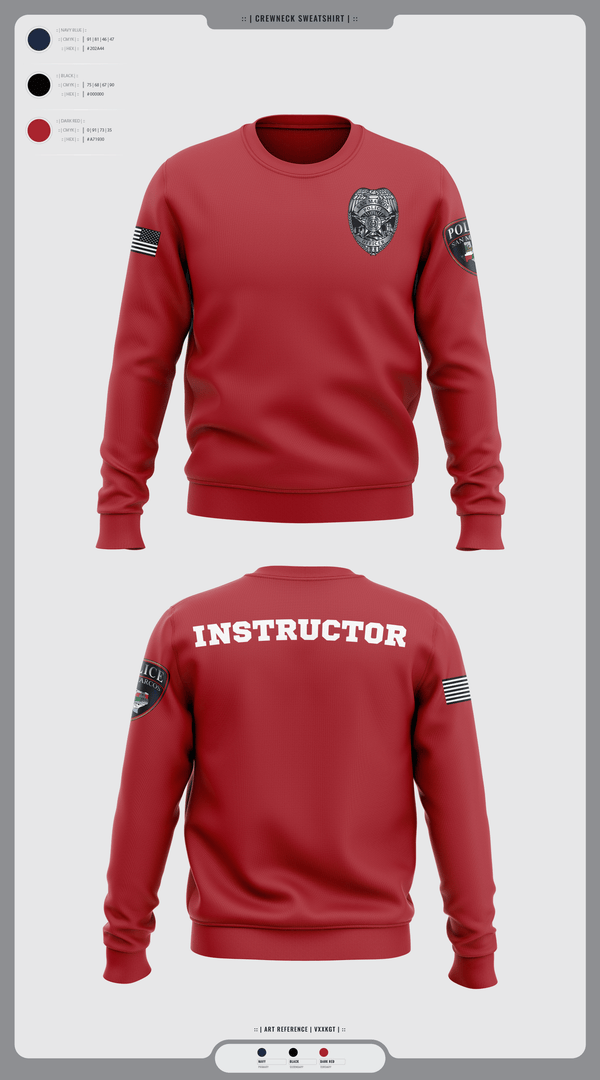 Crew Neck Sweatshirt, San marcos police - field force, Police, Teamtime, Team time, sublimation, custom sports apparel, team uniforms, spirit wear, spiritwear, sports uniforms, custom shirts, team store, custom team store, fundraiser sports, apparel fundraiser