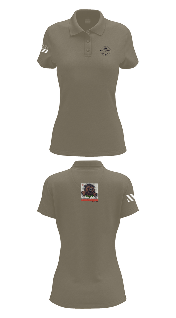 Womens Short Sleeve Performance Polo, 1106th TASMG, , Teamtime, Team time, sublimation, custom sports apparel, team uniforms, spirit wear, spiritwear, sports uniforms, custom shirts, team store, custom team store, fundraiser sports, apparel fundraiser