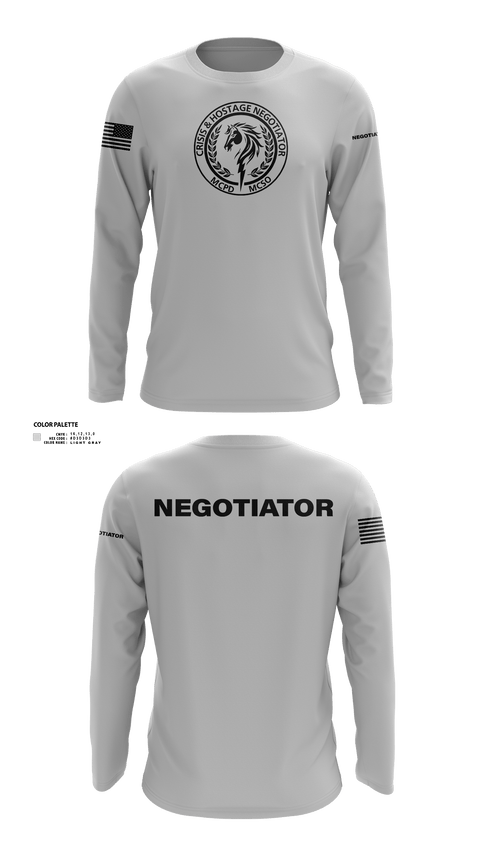 Long Sleeve Performance Shirt, Montgomery County Police CNT, , Teamtime, Team time, sublimation, custom sports apparel, team uniforms, spirit wear, spiritwear, sports uniforms, custom shirts, team store, custom team store, fundraiser sports, apparel fundraiser