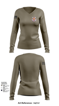 439th MMB 38467463 Women's Long Sleeve V-neck Shirt - 105