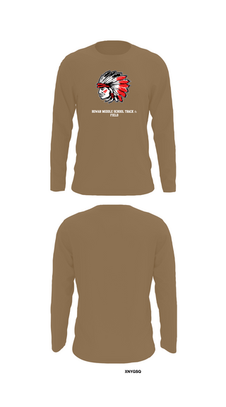 Long Sleeve Performance Shirt, Howar Middle School Track & Field, Track & Field, Teamtime, Team time, sublimation, custom sports apparel, team uniforms, spirit wear, spiritwear, sports uniforms, custom shirts, team store, custom team store, fundraiser sports, apparel fundraiser