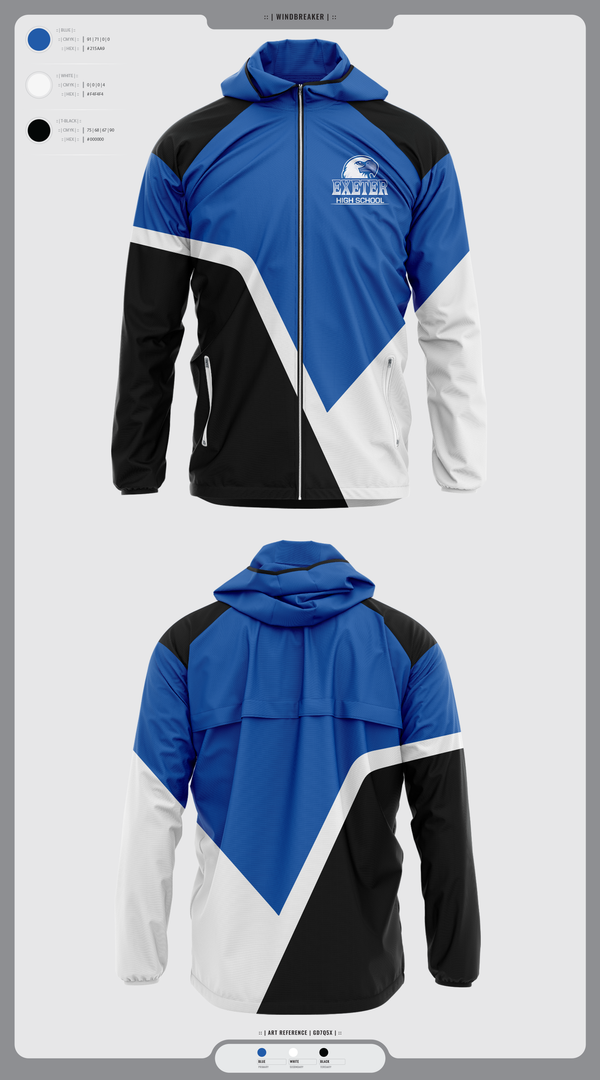 Windbreaker, Exeter Township Senior High School Field Hockey, Field Hockey, Teamtime, Team time, sublimation, custom sports apparel, team uniforms, spirit wear, spiritwear, sports uniforms, custom shirts, team store, custom team store, fundraiser sports, apparel fundraiser