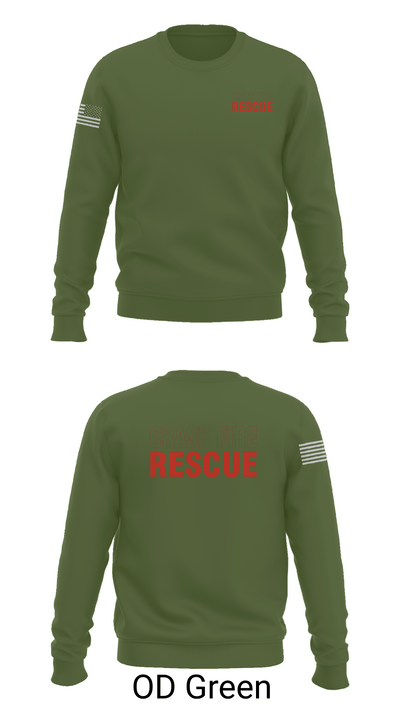 ISA Air base Fire Dept. 19172110 Crew Neck Sweatshirt - 45
