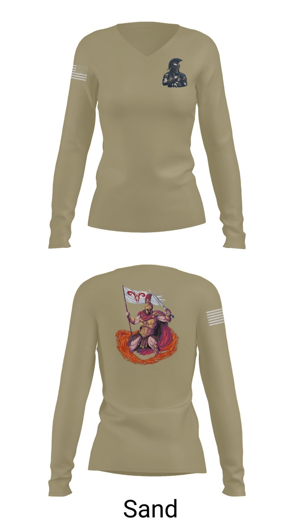 Womens Long Sleeve Vneck Shirt, ARIES PLT, , Teamtime, Team time, sublimation, custom sports apparel, team uniforms, spirit wear, spiritwear, sports uniforms, custom shirts, team store, custom team store, fundraiser sports, apparel fundraiser