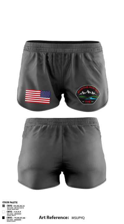 Marine corps mountain warfare training center fire and emergency services 80020462 Ranger Panties - 7