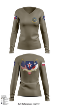 2BN, 3BDE TXSG 13145018 Women's Long Sleeve V-neck Shirt - 103 (1)