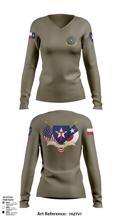 2BN, 3BDE TXSG 13145018 Women's Long Sleeve V-neck Shirt - 103 (1)