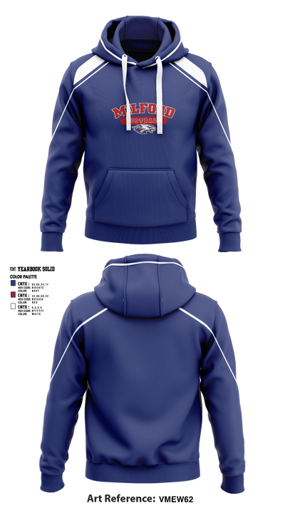 Milford Eagles Pop Warner Football and Cheer 85500081 Hoodie - 3 (2)