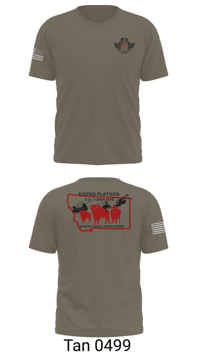 E co. 1-189th 4920111 Old School Cotton Feel Shirt - 67
