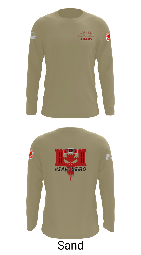 Long Sleeve Performance Shirt, CESD Bravo 35th Engineer Battalion, , Teamtime, Team time, sublimation, custom sports apparel, team uniforms, spirit wear, spiritwear, sports uniforms, custom shirts, team store, custom team store, fundraiser sports, apparel fundraiser