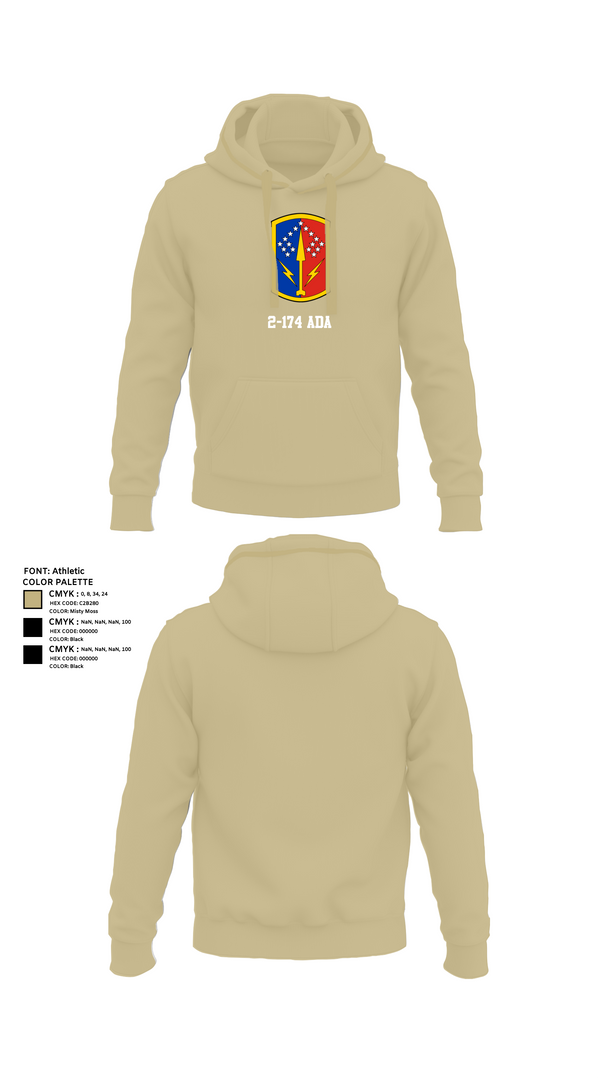 Hoodie, 2-174 ADA, Army, Teamtime, Team time, sublimation, custom sports apparel, team uniforms, spirit wear, spiritwear, sports uniforms, custom shirts, team store, custom team store, fundraiser sports, apparel fundraiser