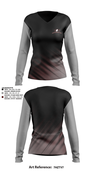 Womens Long Sleeve Vneck Shirt, Jacksonville Women’s rugby, Rugby, Teamtime, Team time, sublimation, custom sports apparel, team uniforms, spirit wear, spiritwear, sports uniforms, custom shirts, team store, custom team store, fundraiser sports, apparel fundraiser