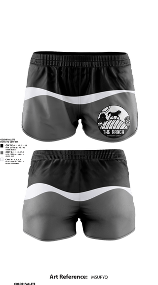Womens Shorts, The Ranch, , Teamtime, Team time, sublimation, custom sports apparel, team uniforms, spirit wear, spiritwear, sports uniforms, custom shirts, team store, custom team store, fundraiser sports, apparel fundraiser