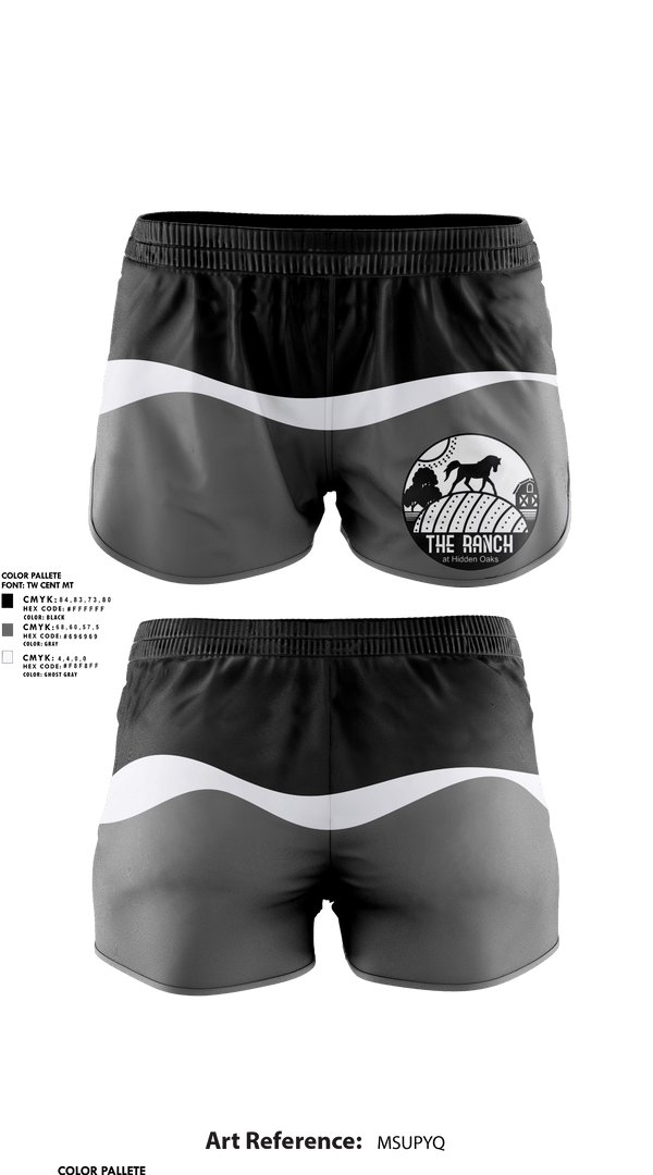 Womens Shorts, The Ranch, , Teamtime, Team time, sublimation, custom sports apparel, team uniforms, spirit wear, spiritwear, sports uniforms, custom shirts, team store, custom team store, fundraiser sports, apparel fundraiser