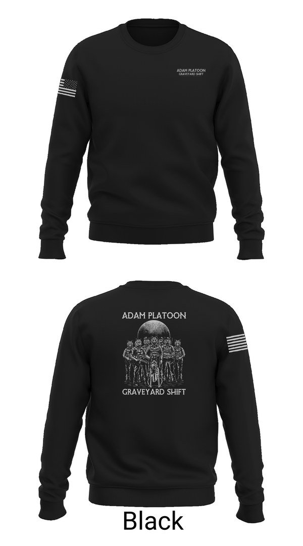 Crew Neck Sweatshirt, Adam Platoon, , Teamtime, Team time, sublimation, custom sports apparel, team uniforms, spirit wear, spiritwear, sports uniforms, custom shirts, team store, custom team store, fundraiser sports, apparel fundraiser