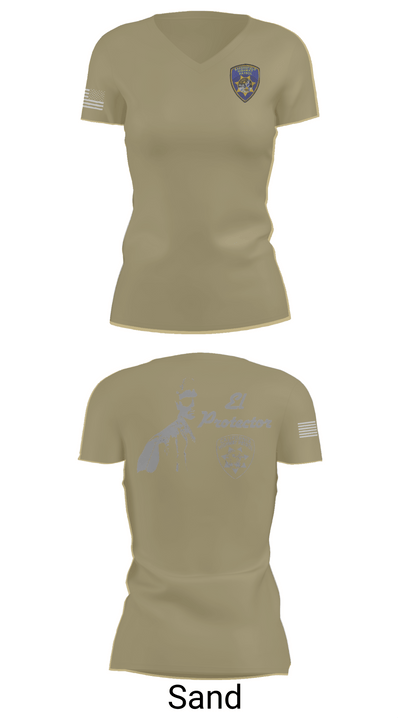 California Highway Patrol 18919595 Women's Short Sleeve V-neck Shirt - 84