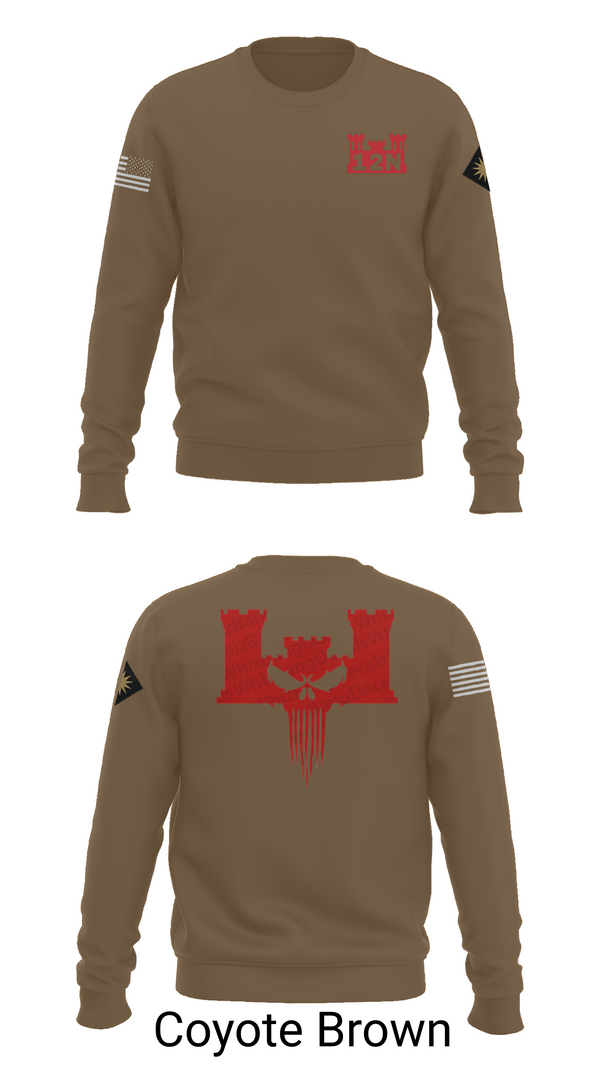 Crew Neck Sweatshirt, A co 578th BEB, , Teamtime, Team time, sublimation, custom sports apparel, team uniforms, spirit wear, spiritwear, sports uniforms, custom shirts, team store, custom team store, fundraiser sports, apparel fundraiser