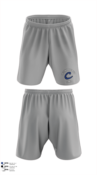 Athletic Shorts With Pockets, Castlewood Blue Devils, Tennis, Teamtime, Team time, sublimation, custom sports apparel, team uniforms, spirit wear, spiritwear, sports uniforms, custom shirts, team store, custom team store, fundraiser sports, apparel fundraiser