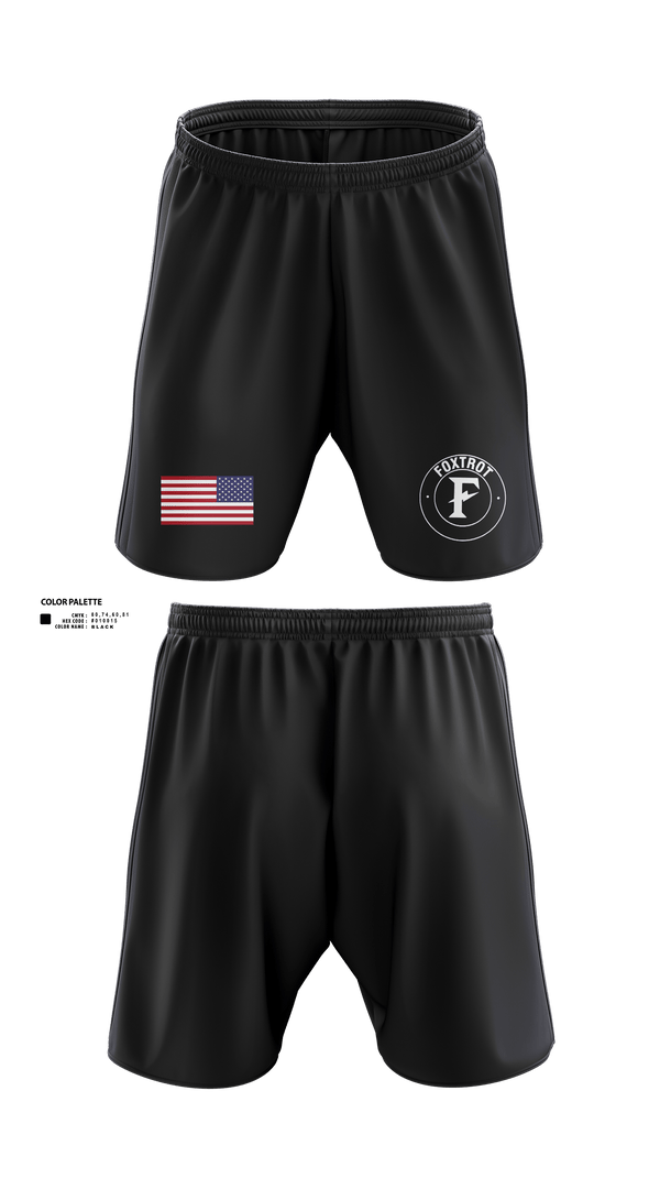 Athletic Shorts With Pockets, Foxtrot Company, , Teamtime, Team time, sublimation, custom sports apparel, team uniforms, spirit wear, spiritwear, sports uniforms, custom shirts, team store, custom team store, fundraiser sports, apparel fundraiser