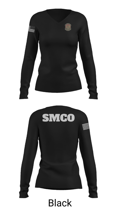 SMCO 97936482 Women's Long Sleeve V-neck Shirt - 37
