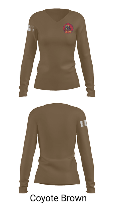 Engine 40 Ladder 4 Medic 19 58015136 Women's Long Sleeve V-neck Shirt - 17