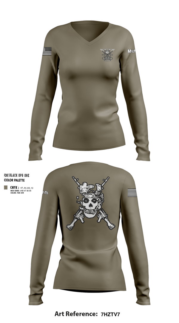 Womens Long Sleeve Vneck Shirt, 40th Military Police, , Teamtime, Team time, sublimation, custom sports apparel, team uniforms, spirit wear, spiritwear, sports uniforms, custom shirts, team store, custom team store, fundraiser sports, apparel fundraiser